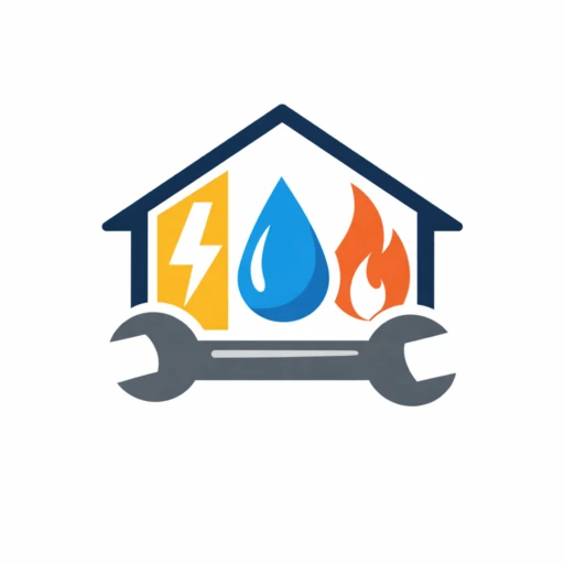 Kolorowe logo Instalacja3w1 elektryk, gazownik, hydraulik kwadrat 512px